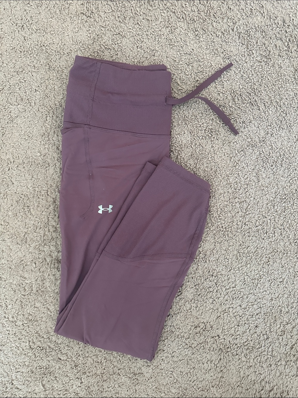 Under Armour Dusty Mauve High-Waist Performance Leggings